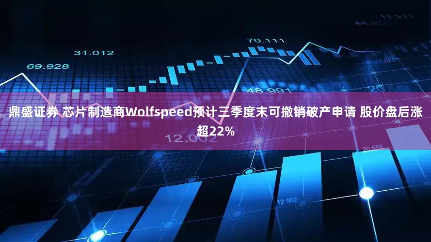 鼎盛证券 芯片制造商Wolfspeed预计三季度末可撤销破产申请 股价盘后涨超22%
